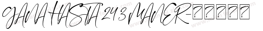 GANA HASTA 243 MANER字体转换